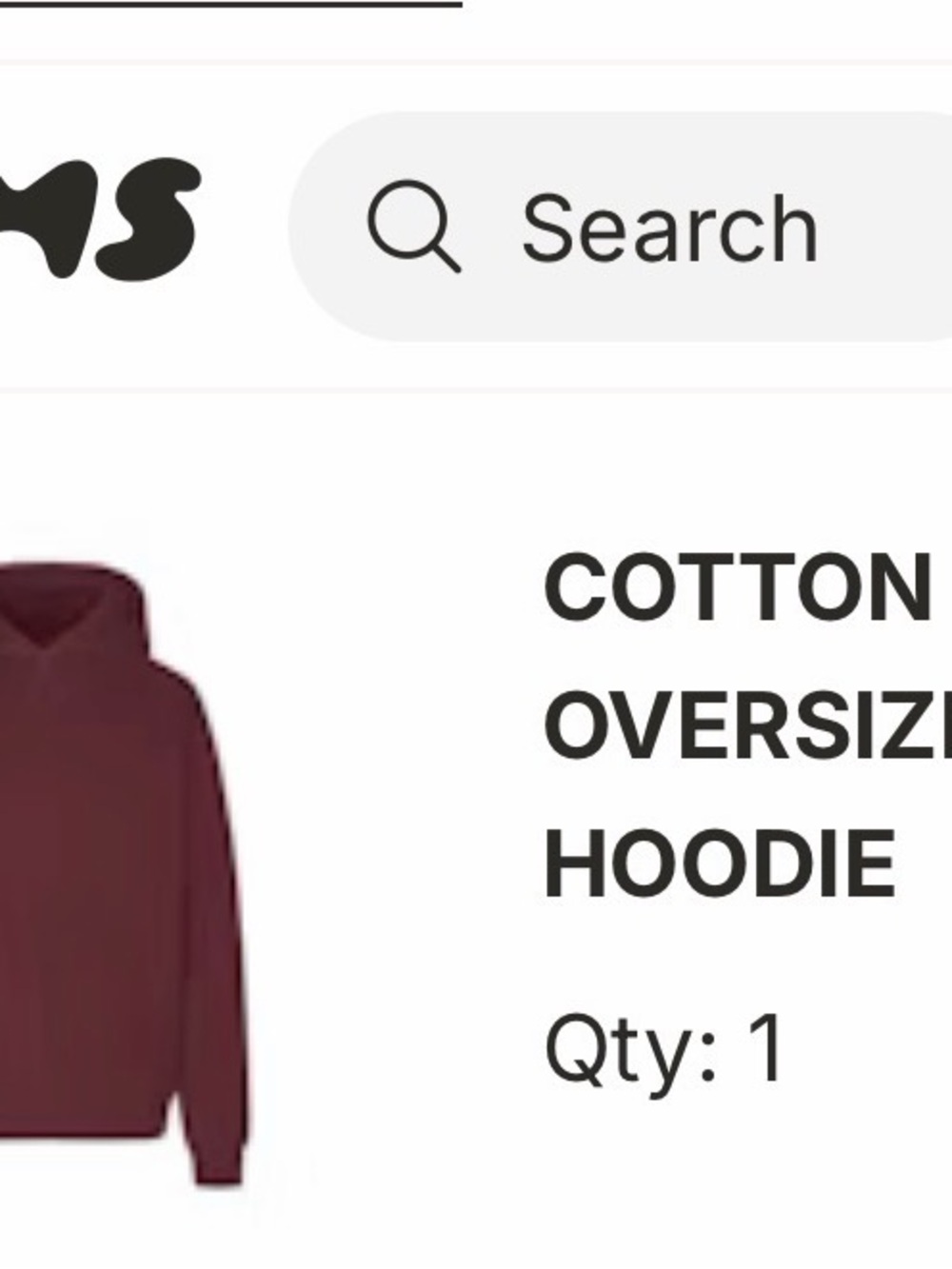 SKIMS Women’s Oversize Maroon Zip Hoodie - Picture 2 of 4